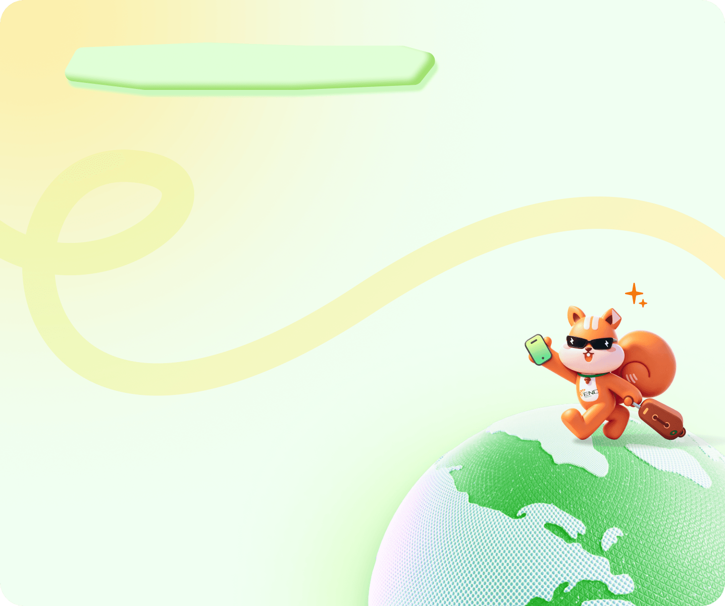 Global roaming illustration