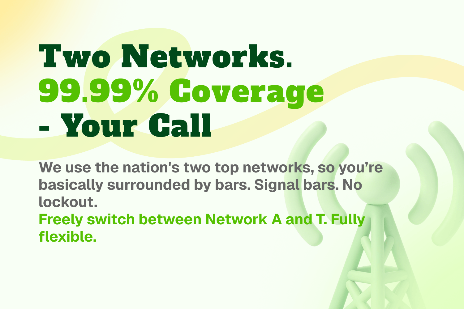 Dual-network coverage